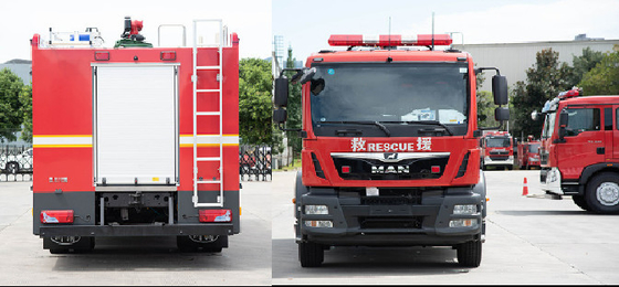 MAN 5T Water Foam Tank Fire Fighting Truck Specialized Vehicle Price China Manufacturer