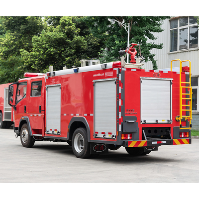 Sinotruk Howo Small Fire Fighting Truck Red Color For Fire Engine