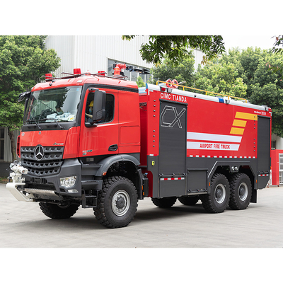 6x6 Airport Rescue ARFF Fire Fighting Truck Fire Engine Airport Crash Tender Price China Factory