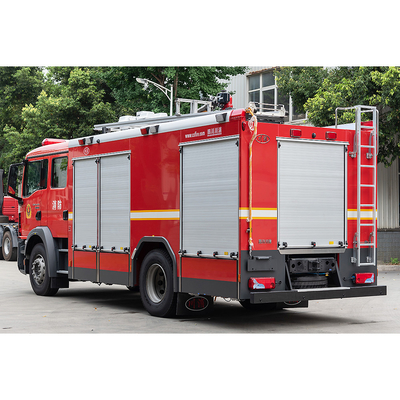 MAN 6000L Water Tank Fire Truck with Aluminum Alloy Welded Structure