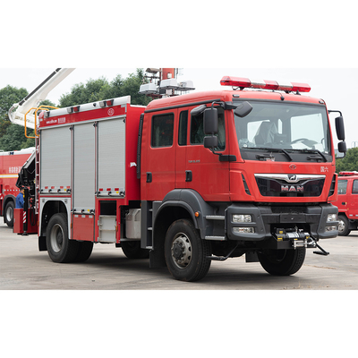MAN 4x4 Rescue Fire Truck With Double Row Cabin