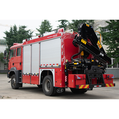 MAN 4x4 Rescue Fire Truck With Double Row Cabin