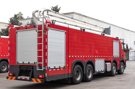 Euro 6 Aluminum Alloy Welded Structure Aerial Fire Truck Anti Rust