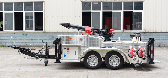 Foam Fire Fighting Truck With High Flow Fire Monitor
