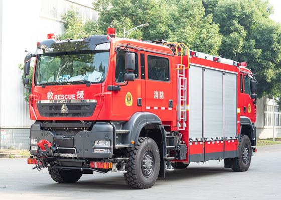Sinotruk HOWO Double Head Rescue Fire Fighting Truck Specialized Vehicle China Factory