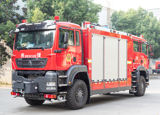 Howo Tunnel Fire Truck With Euro VI Emission Standards 257kW Rated Power