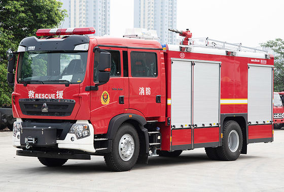 Sinotruk HOWO 6T CAFS Water Foam Tank Fire Engine Specialized Vehicle Price China Manufacturer