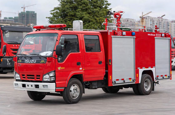 500 Gallons ISUZU Fire Engine Small Fire Truck with Double Row Cabin