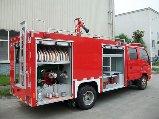 ISUZU Small Fire Truck with 2000 Liters Liquid Tank and Double Row Cabin