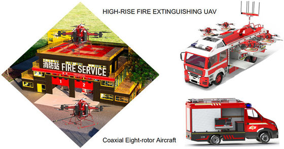 Fire Fighting Drone Transportation Vehicle with CAFS System