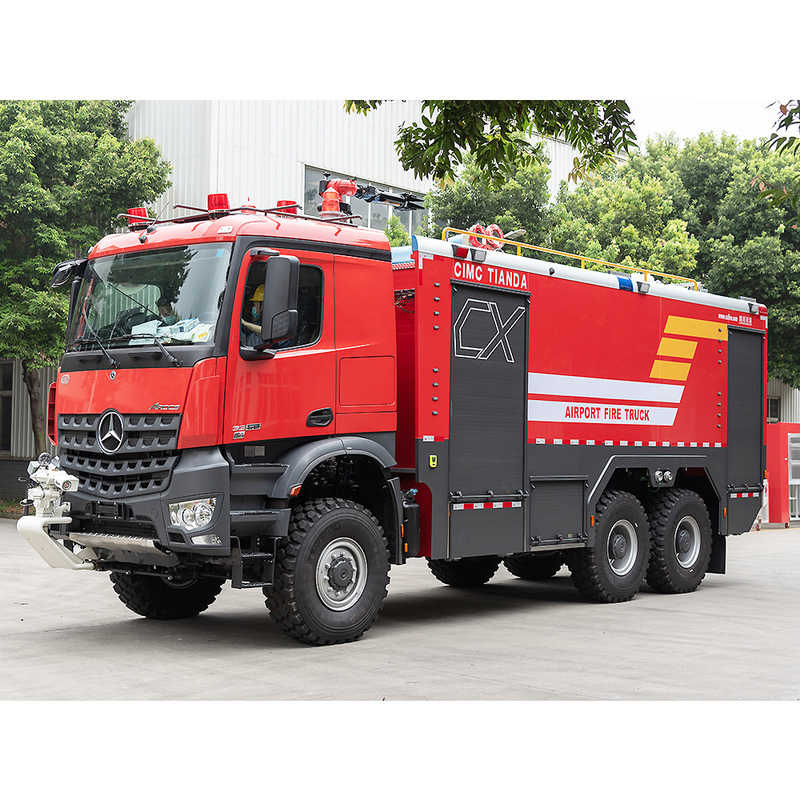 6x6 Airport ARFF Fire Fighting Truck Welded For Fire Engine