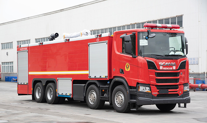 High Pump Capacity Industrial Fire Truck Aluminum Alloy Welded Structure