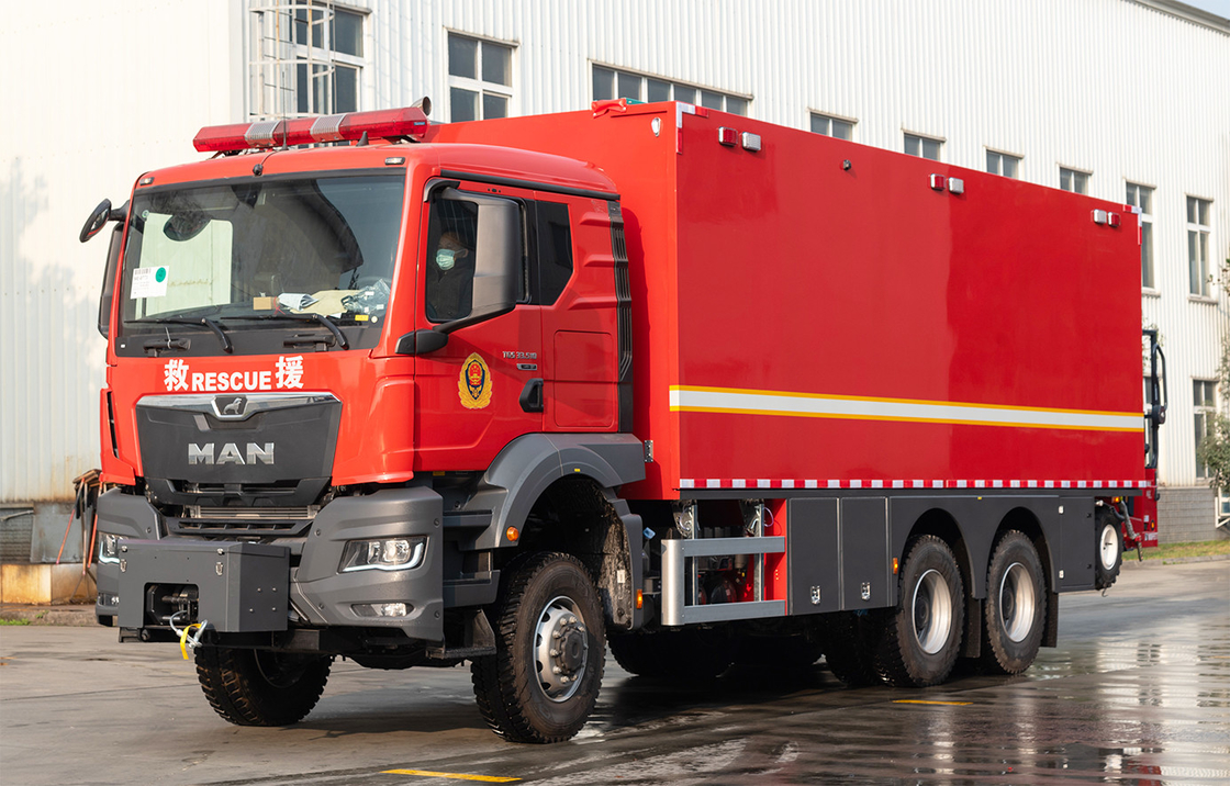 MAN Chassis Special Fire Truck 6x6 With V6 Engine