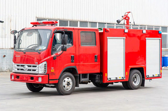 Foton Water Tender Small Fire Fighting Truck with Double Row Cabin